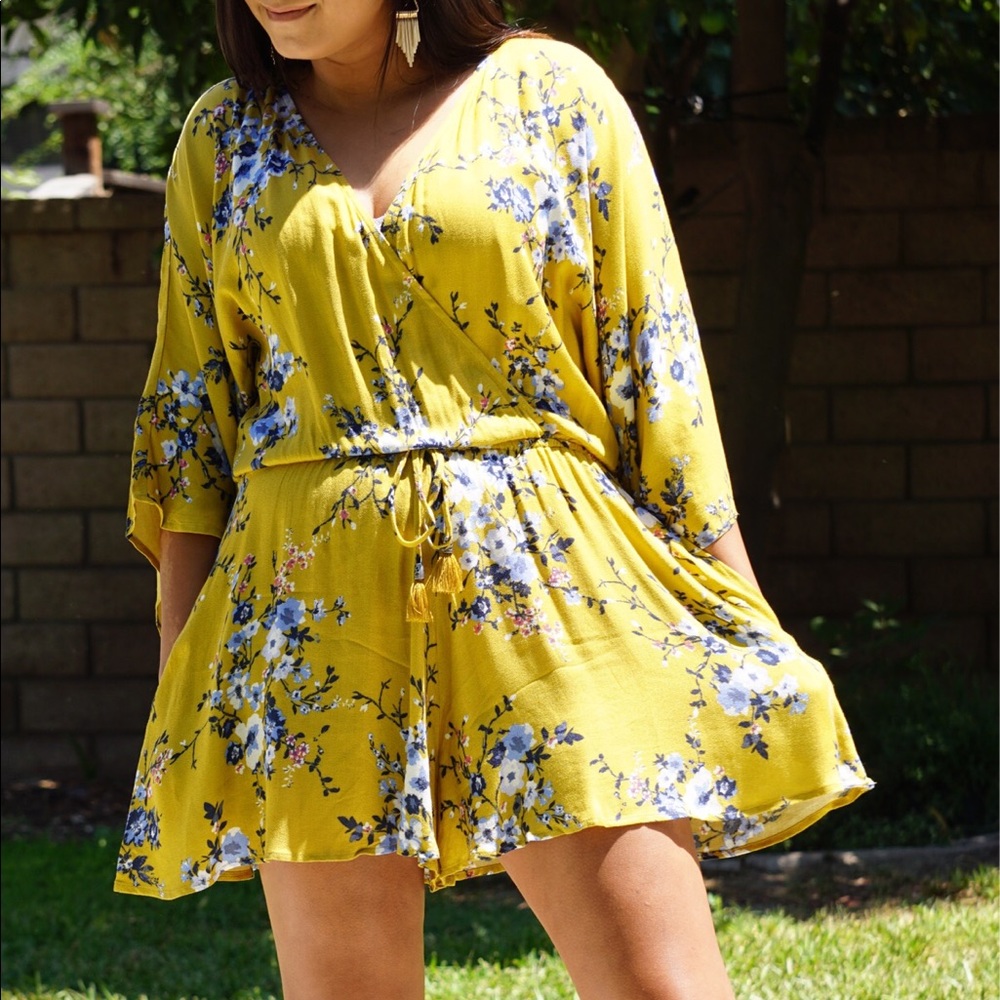 Floral Kimono Romper